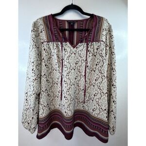 Signature Studio Boho Artsy Tunic Size XL
